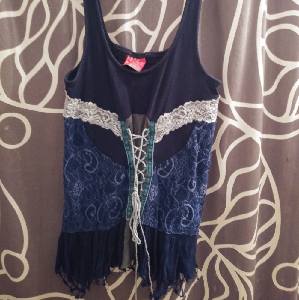 Free people corset tank top sz s